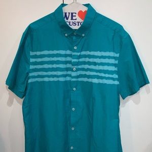 Large Original Penguin Turquoise Button Down